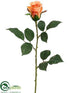 Silk Plants Direct Rose Bud Spray - Salmon Peach - Pack of 12