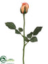 Silk Plants Direct Rose Bud Spray - Apricot - Pack of 12