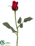 Silk Plants Direct Rose Bud Spray - Red - Pack of 12