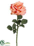 Silk Plants Direct Rose Spray - Salmon Two Tone - Pack of 12