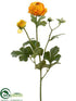 Silk Plants Direct Ranunculus Spray - Orange - Pack of 12
