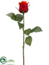 Silk Plants Direct Rose Bud Spray - Brick - Pack of 12