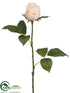 Silk Plants Direct Rose Bud Spray - Beige - Pack of 12