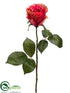Silk Plants Direct Large Rose Bud Spray - Cerise - Pack of 12