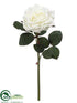 Silk Plants Direct Rose Spray - White - Pack of 24