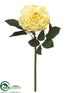 Silk Plants Direct Rose Spray - Yellow - Pack of 24