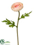 Silk Plants Direct Ranunculus Spray - Peach Cream - Pack of 12