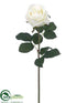 Silk Plants Direct Rose Spray - White - Pack of 12