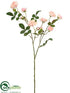 Silk Plants Direct Rose Spray - Pink - Pack of 12