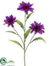 Silk Plants Direct Rudbeckia Spray - Purple - Pack of 12