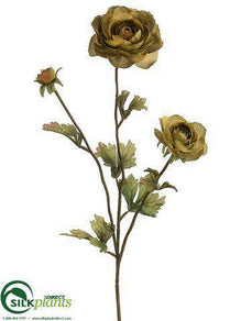 Ranunculus Spray - Avocado Green - Pack of 12