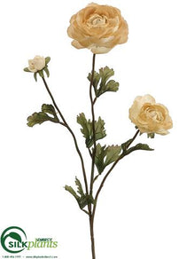 Ranunculus Spray - Beige - Pack of 12