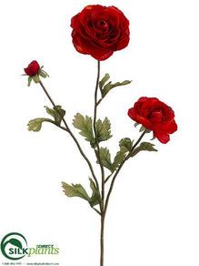 Ranunculus Spray - Flame Brick - Pack of 12
