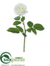 Silk Plants Direct Rose Spray - White - Pack of 24