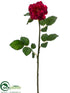 Silk Plants Direct Rose Spray - Beauty - Pack of 12