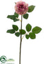 Silk Plants Direct Rose Spray - Lilac Green - Pack of 12