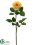 Silk Plants Direct Rose Spray - Yellow - Pack of 12