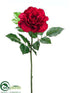 Silk Plants Direct Jumbo Rose Spray - Red - Pack of 12