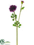 Silk Plants Direct Ranunculus Spray - Plum - Pack of 24