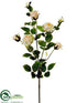 Silk Plants Direct Rose Spray - Peach Cream - Pack of 12