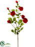 Silk Plants Direct Rose Spray - Red - Pack of 12