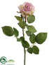 Silk Plants Direct Rose Bud Spray - Lavender Antique - Pack of 12