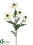 Silk Plants Direct Rudbeckia Spray - Cream - Pack of 12