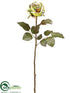 Silk Plants Direct Rose Spray - Green Lavender - Pack of 24