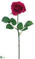 Silk Plants Direct Tea Rose Spray - Fuchsia Dark - Pack of 12