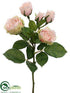 Silk Plants Direct Rose Spray - Pink Light - Pack of 12