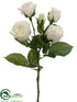 Silk Plants Direct Rose Spray - White - Pack of 12