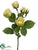 Rose Spray - Yellow - Pack of 12