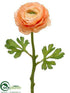 Silk Plants Direct Ranunculus Spray - Coral - Pack of 12