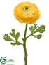 Silk Plants Direct Ranunculus Spray - Yellow Green - Pack of 12