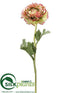 Silk Plants Direct Ranunculus Spray - Rose Green - Pack of 12