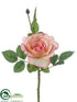 Silk Plants Direct Rose Spray - Cerise Cream - Pack of 24