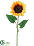 Silk Plants Direct Sunflower Spray - Yellow - Pack of 12