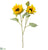 Sunflower Spray - Yellow - Pack of 12