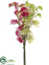 Silk Plants Direct Sweet Pea Bundle - Pink Green - Pack of 12