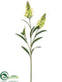 Silk Plants Direct Snapdragon Spray - Green - Pack of 12