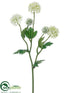 Silk Plants Direct Snowball Spray - White Green - Pack of 12
