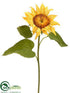 Silk Plants Direct Sunflower Spray - Yellow - Pack of 12