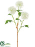 Silk Plants Direct Snowball Spray - White - Pack of 12