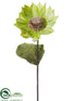 Silk Plants Direct Sunflower Spray - Green Light - Pack of 12
