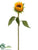 Sunflower Bud Spray - Yellow - Pack of 12