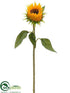 Silk Plants Direct Sunflower Bud Spray - Yellow - Pack of 12