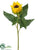 Sunflower Bud Spray - Yellow - Pack of 12