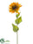Silk Plants Direct Sunflower Spray - Orange Amber - Pack of 12