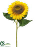 Silk Plants Direct Sunflower Spray - Yellow - Pack of 6