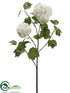 Silk Plants Direct Snowball Spray - White - Pack of 6